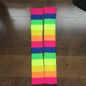 80s Rainbow-Colored Legwarmers